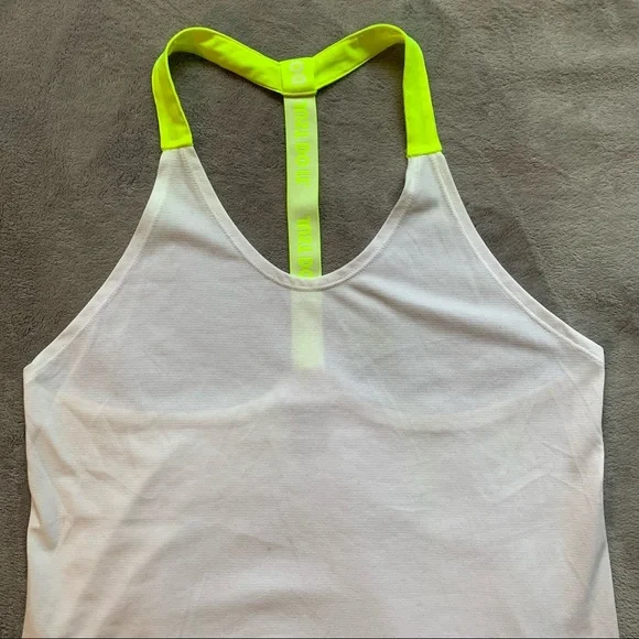 Nike | Tops | Nike Dri Fit Neon Yellow Logo Strap Loose Fit  display picture 1